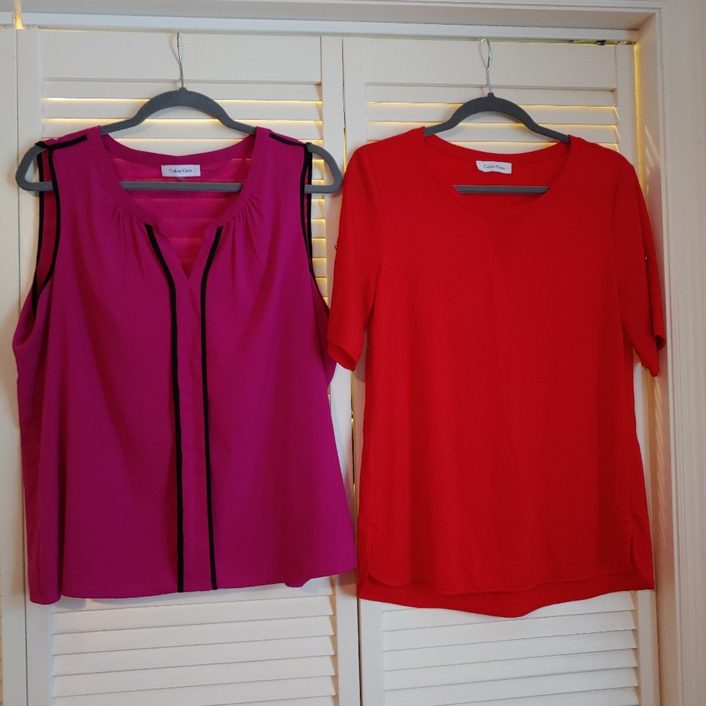 Two Calvin Klein shirts